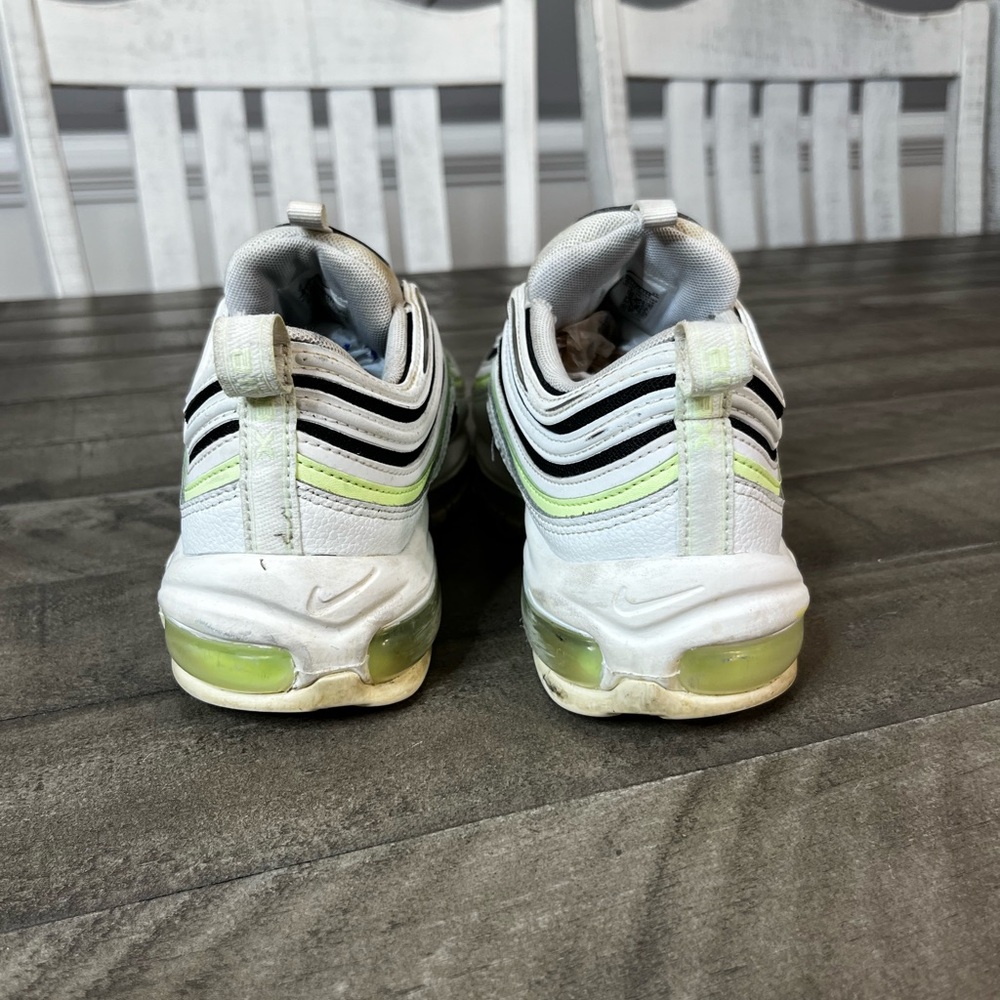 Nike Air Max 97 Summit White BlackVolt Neon Women's Sz 8 - Picture 4 of 5